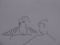 Zeichnung: Aufmerksam