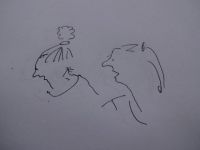 Zeichnung: In die Gruppe?